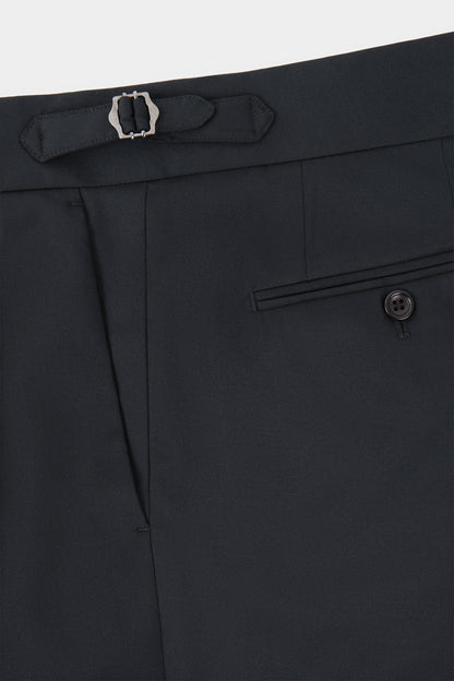 Pantalon à pinces en laine oversize - Noir Paris