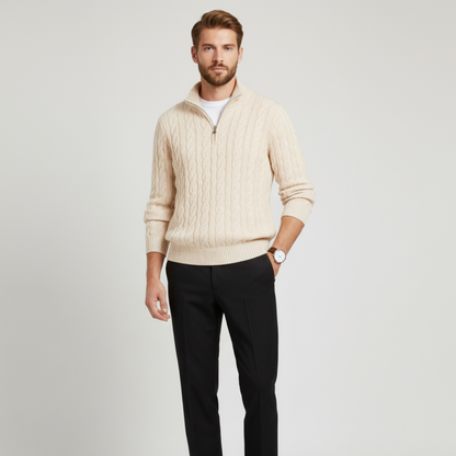 Pull LONDON demi-zippé - L'HOMME PARIS